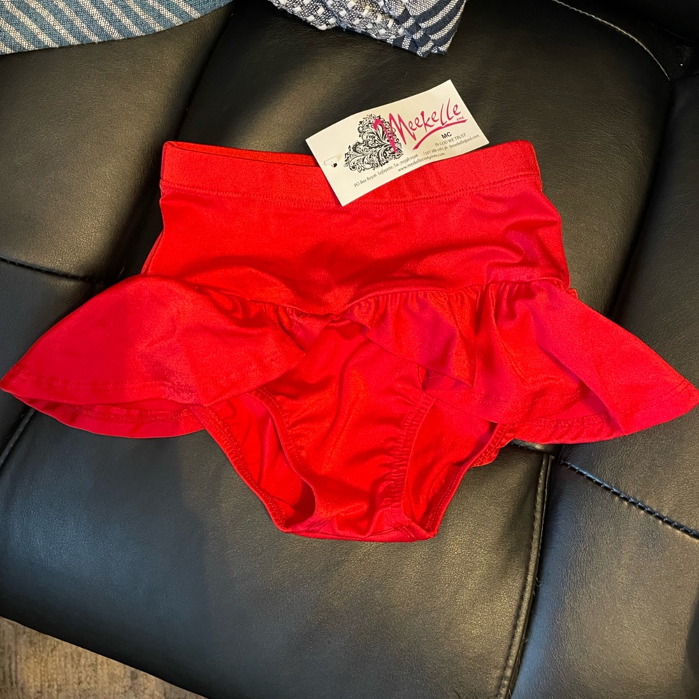 Girls red dance bottoms